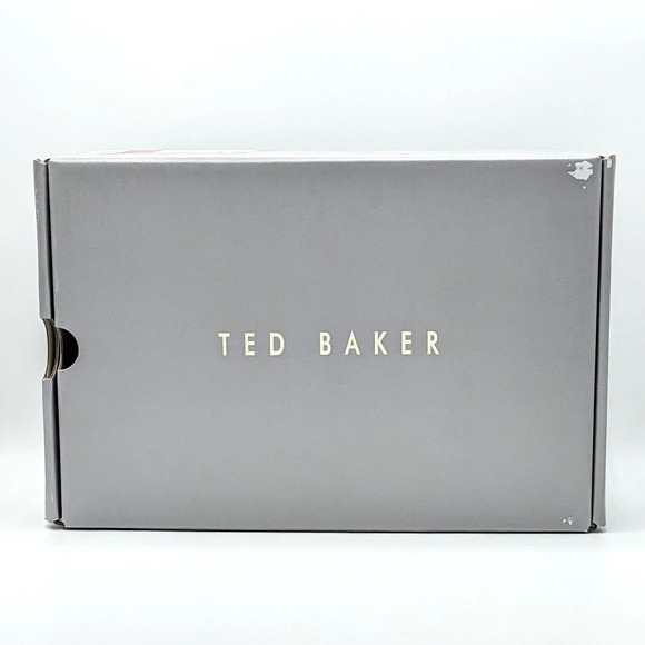 Ted Baker "Bailey Icon" Classic Leather Tennis Shoe White Blue Women's Size 7.5 - Picture 9 of 11